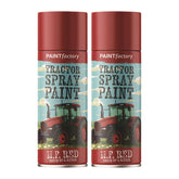 2X - Tractor Spray Paint Massey Ferguson Red 400ml Spray Paint